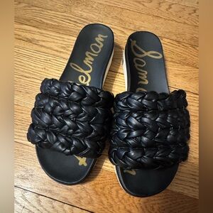 Sam Edelman Ainslie black braided sandle/slide  Size 9